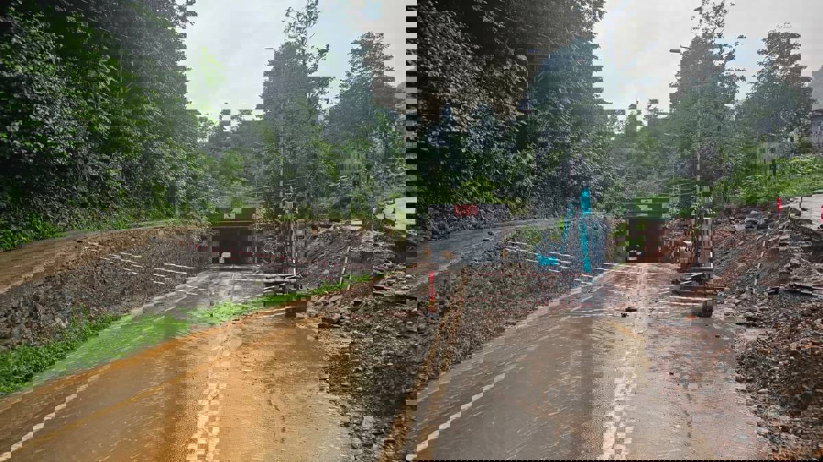 Landslide blocks major coastal highway in Artvin