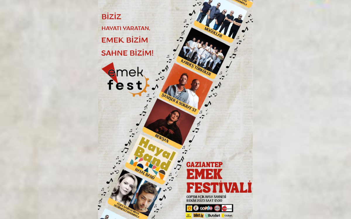BİRTEK-SEN'den Antep’te 'Emek Festivali': Hayatı yaratan biziz, emek bizim, sahne bizim