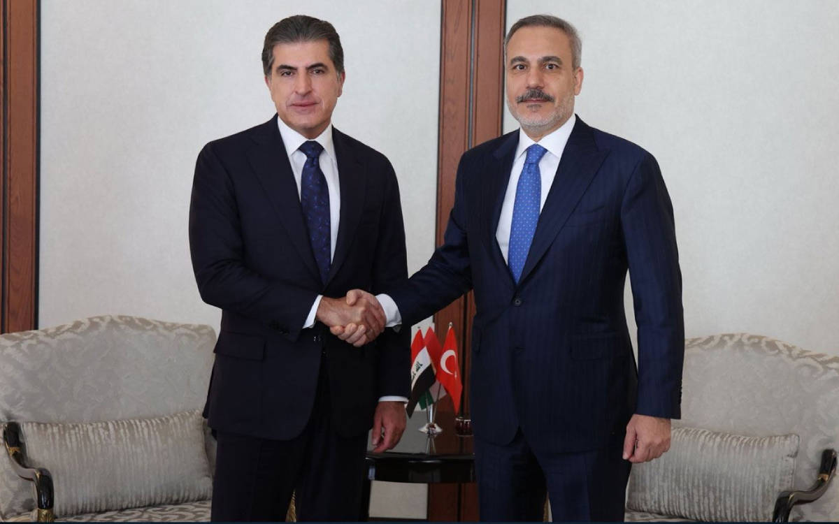 Nêçîrvan Barzanî û Hakan Fîdan civiyan