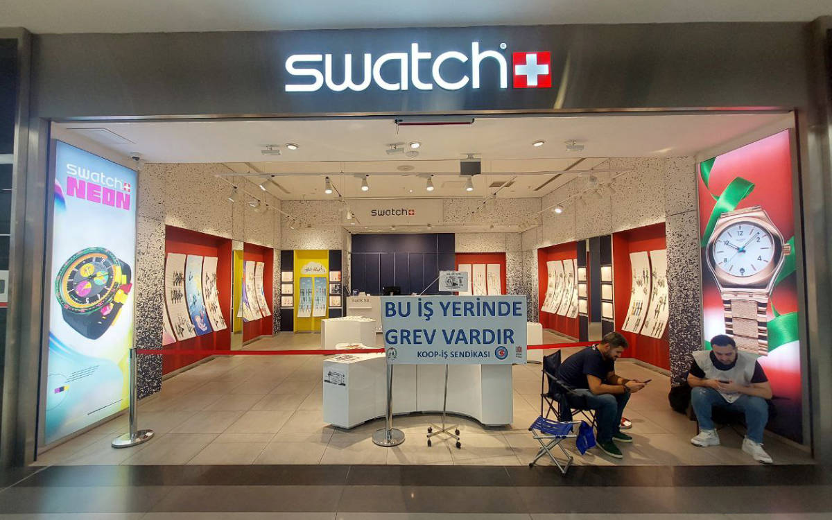Swatch’ta saatler durdu, grev var