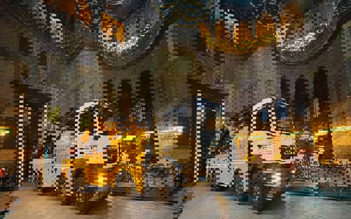 Turkey dismisses concerns over crane use in Hagia Sophia restoration