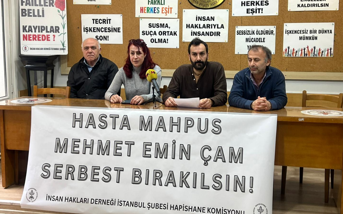 8 kentte açıklama: Hasta tutuklu Mehmet Emin Çam’ın yaşamı tehlikede