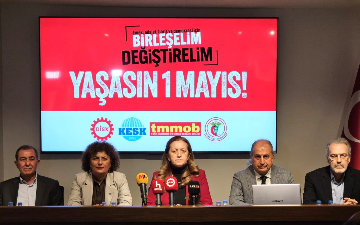 DİSK, KESK, TMMOB ve TTB: İstanbul'da 1 Mayıs meydanı Taksim Meydanı'dır