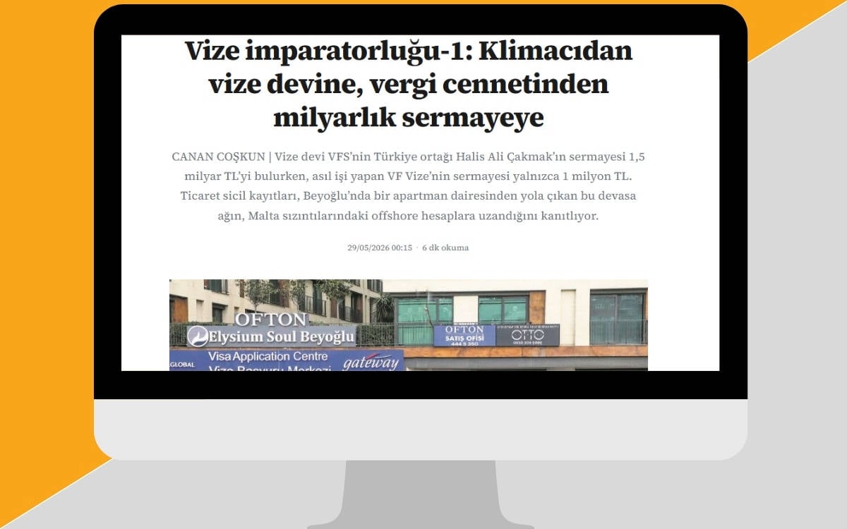 Canan Coşkun'un 'Vize imparatorluğu' yazı dizisine sansür