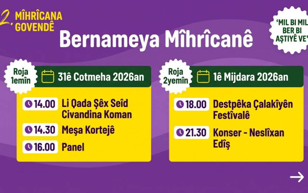 Li Amedê 2emîn Festîvala Govendê dê were lidarxistin