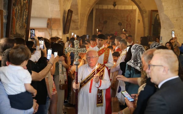 Mardin'de Nuhomo Bayramı tarihi kilisede düzenlenen ayinle kutlandı