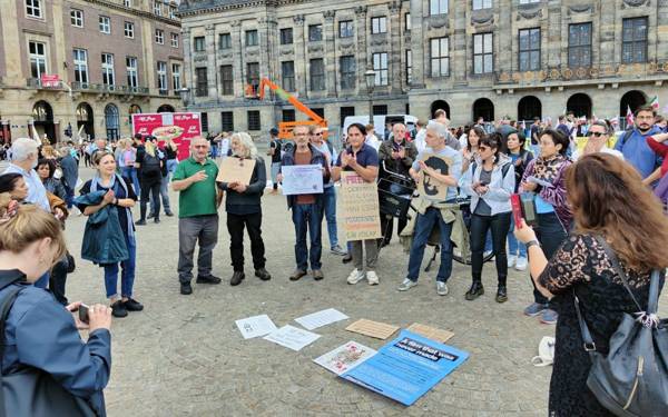 Yargıtay’ın Gezi davası kararı, Amsterdam’da protesto edildi