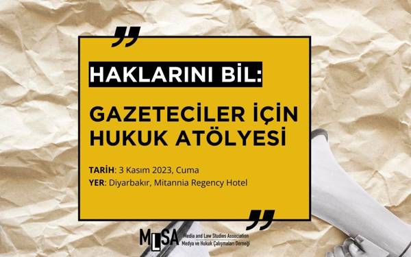 MLSA’dan Diyarbakır’da gazeteciler için eğitim atölyesi