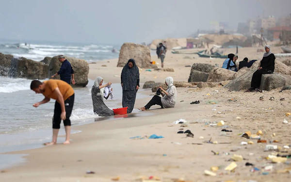Filistinliler temizlik için deniz suyu kullanmak zorunda kalıyor