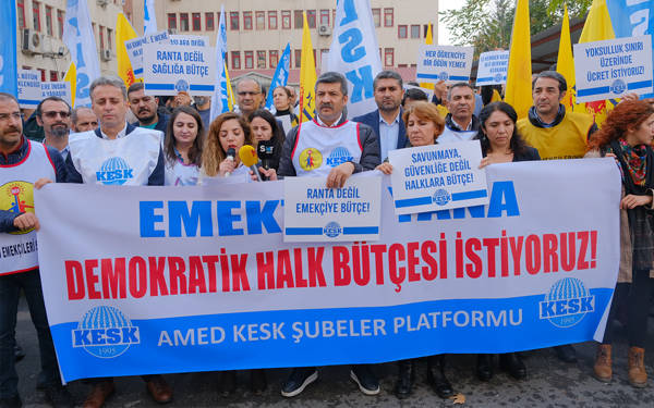 Diyarbakır'da KESK eylemi: Yüzde 1’in çıkarı için yüzde 99 yok sayılıyor