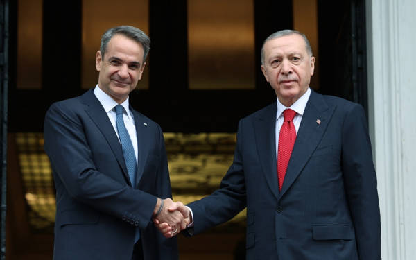 Cumhurbaşkanı Erdoğan, Yunanistan Başbakanı Miçotakis’le görüştü