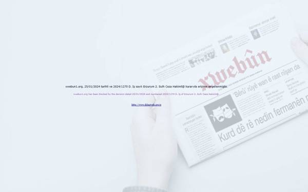 Xwebûn Gazetesi'nin internet sitesi erişime engellendi