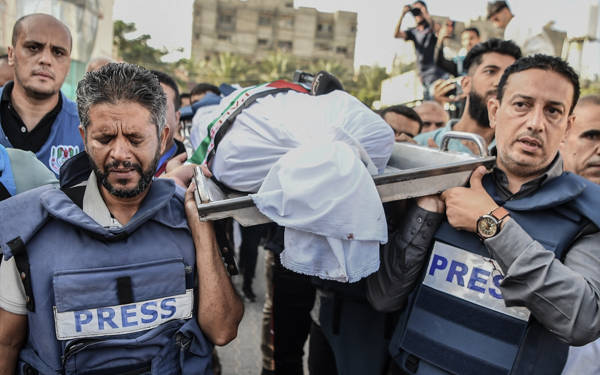 17 ülkeden 36 medya kuruluşu Filistinli gazeteciler için İsrail'e çağrı yaptı