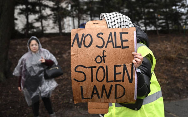 ABD'de 'yasa dışı yerleşim' protestosu: "Filistinlilerden çalınmış toprakları satamazsınız"