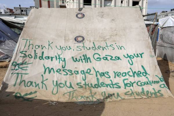 ABD’deki üniversite öğrencileri, Filistin için ayakta