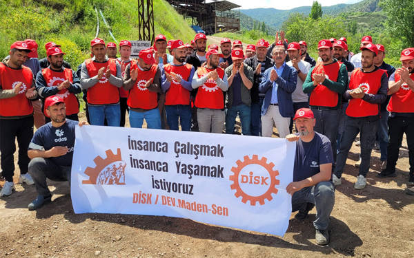 DİSK/Dev Maden-Sen: Taleplerimiz karşılanmazsa Çorum'dan Ankara'ya yürüyeceğiz