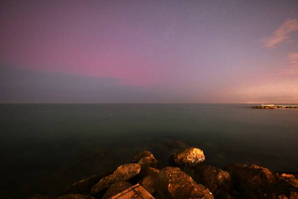 Auroras over Turkey's northern coasts