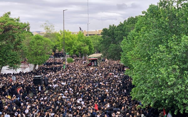İran Cumhurbaşkanı Reisi için Tebriz'de cenaze töreni düzenlendi