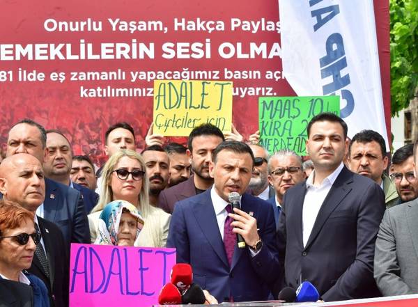 CHP İstanbul İl Başkanı Çelik, "Büyük Emekli Mitingi"ne çağırdı