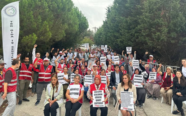 Polonez işçilerinden yol kapatma eylemi