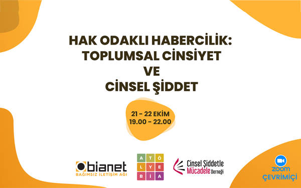 Toplumsal Cinsiyet ve Cinsel Şiddeti Haberleştirme Atölyesi'ne çağrı