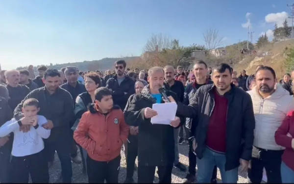 Hatay Samandağ'da kamusallaştırma protestosu