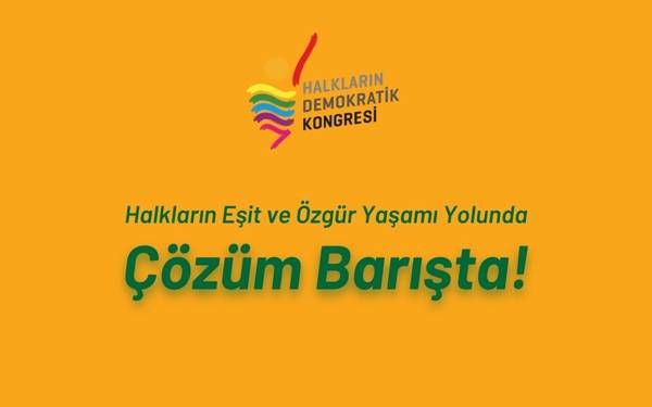 HDK, uluslararası barış konferansı düzenliyor: Çözüm Barışta