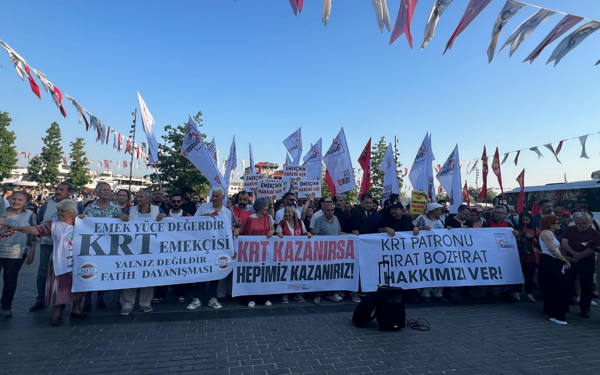 Gazeteciler direnişi sokağa taşıdı: KRT kazanırsa hepimiz kazanırız