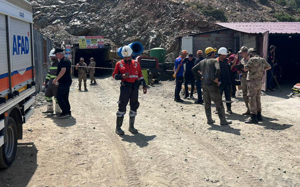 Elazığ'da maden ocağında göçük