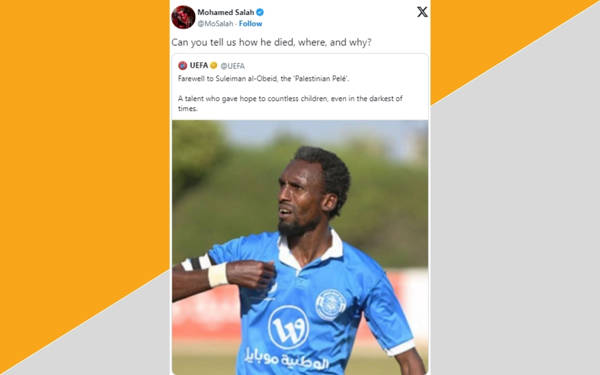 Muhammed Salah’tan UEFA’ya İsrail tepkisi