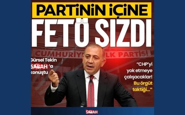 Kongre toplama başvurusu reddedilen Tekin'e göre, CHP'nin AKP'ye muhalefeti "FETÖ'cülük"