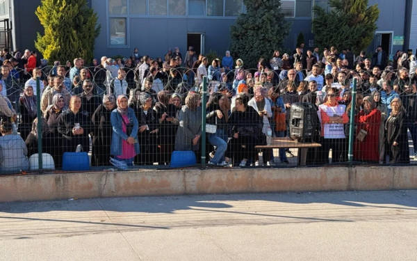 Tokat’ta maaşları ödenmeyen işçilerin direnişi sürüyor