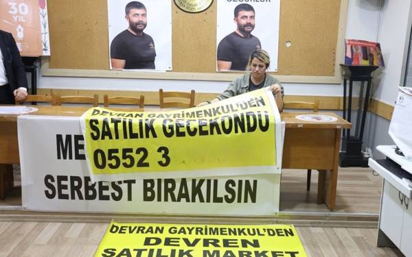 Emlak ofisinin ilanı ‘örgüt pankartı’ sayıldı: Mecit Şahinkaya tutuklandı