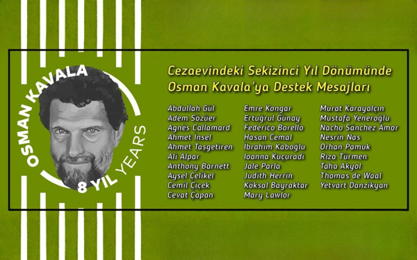 Cezaevindeki sekizinci yıldönümünde Osman Kavala’ya destek mesajları
