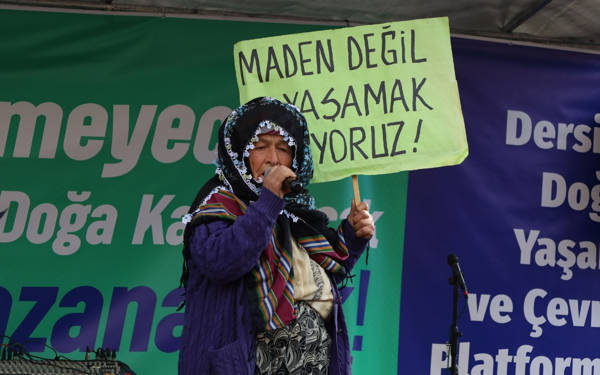 “Pirlerimizin, önderlerimizin yattığı yerde maden istemiyoruz”