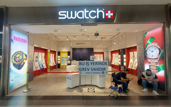 Swatch’ta saatler durdu, grev var