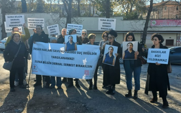 "İnsan hakları savunucusu Suna Bilgin tahliye edilsin"