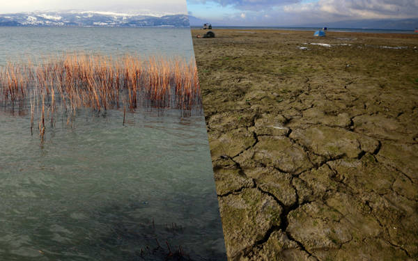 Sapanca alarm veriyor: Su seviyesi tarihinin en düşük seviyesine indi