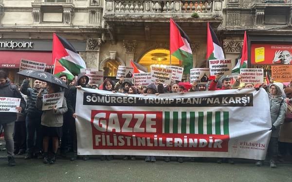 Filistin Eylem Komitesi, Trump’ın Gazze planını protesto etti