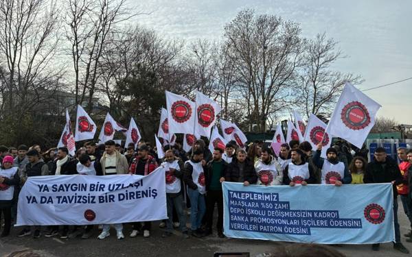 Özilhan’ın evinin önüne giden Migros depo işçileri gözaltına alındı