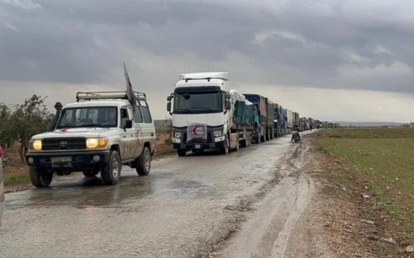 Diyarbakır’dan yola çıkan 25 yardım TIR’ı Kobanî’ye ulaştı
