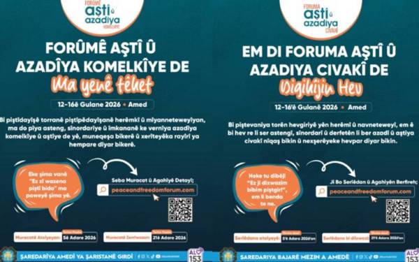 Li Amedê wê ‘Forûma Aştiya Civakî û Azadî’ bê lidarxistin