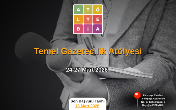 2026'nın ilk Temel Gazetecilik Atölyesi'ne çağrı