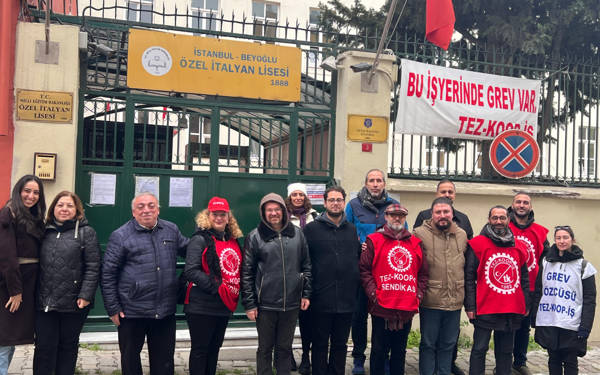 İtalyan Lisesi grevinde 37. gün: Sendikadan MEB’e “grev kırıcılığı” tepkisi