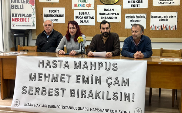 8 kentte açıklama: Hasta tutuklu Mehmet Emin Çam’ın yaşamı tehlikede