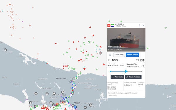 İstanbul’un Karadeniz açıklarında petrol tankerine drone saldırısı