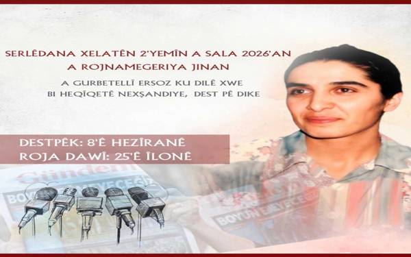 Serlêdanên ji bo Xelatên Rojnamegeriya Jinan a Gurbetellî Ersozê wê dest pê bike