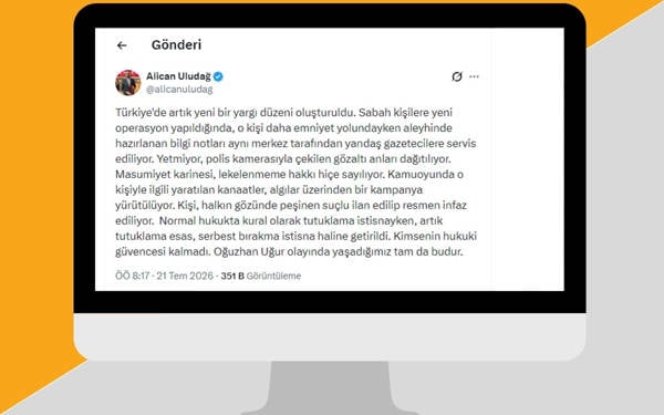 Gözaltından sonra şimdi de sansür: Alican Uludağ’a erişim engeli