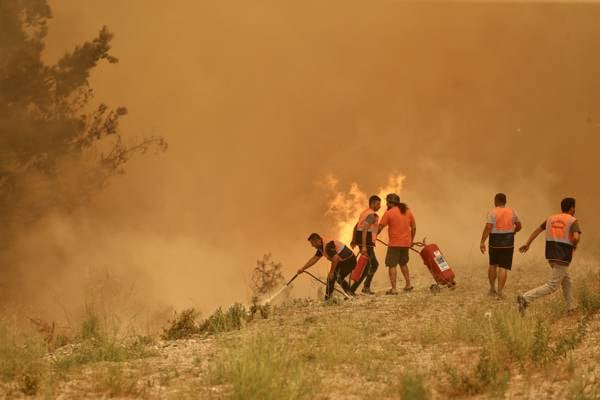 Wildfires in southwestern Turkey force evacuations, highway closure