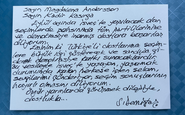 Demirtaş’tan İsveç seçimleri öncesi Sosyal Demokratlara mesaj
